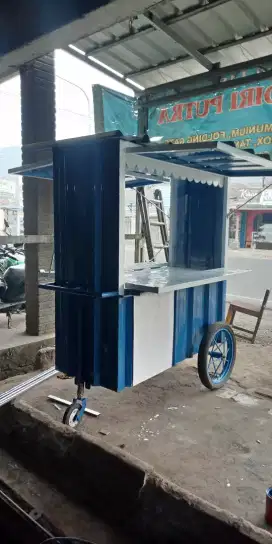 Gerobak jualan roda booth kontainer