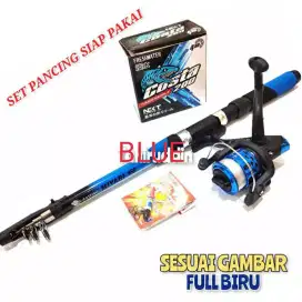 set joran reel komplit utk kolam / pemula banting harga