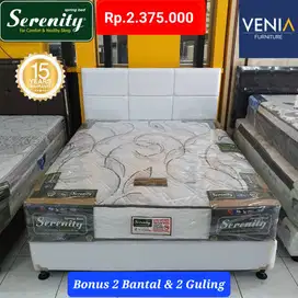 1 Set Lengkap Kasur SpringBed Serenity Superstar Cash & Credit | VENIA