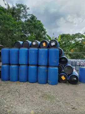 Drum plastik 200 liter tutup lebar