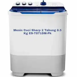 Mesin Cuci Sharp 2 Tabung 8.5 Kg