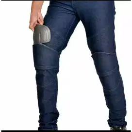 celana jeans biker protector biru