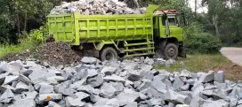 Abu Batu pasir pasang cor batu belah kali sirtu sirdam split makadam