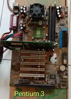 Board Pentium 3 Isa 1 memory VGA prosessor isi lengkap jadul