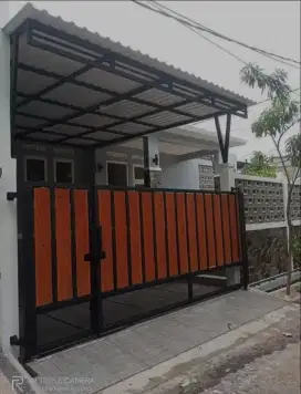 Kanopi alderon rangka tunggal modern
