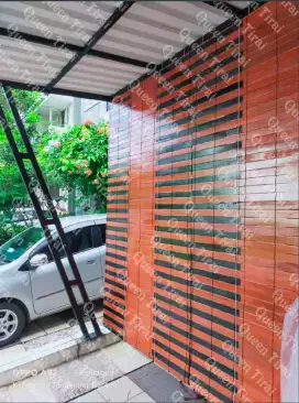 Tirai kayu motif polos B03