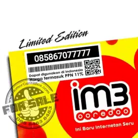 Nomor Cantik Indosat im3 PANCA RAPI 77777