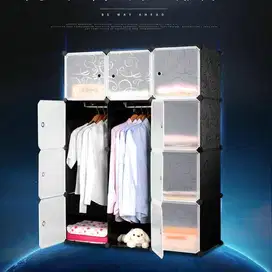 magic  wardrobe lemari baju plastik diy 12 pintu