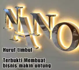 Huruf timbul stenlis murah