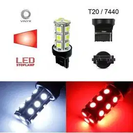 Lampu LED T20 18 Titik Mata SMD  Stoplamp Mundur Mobil Motor Rem 7440