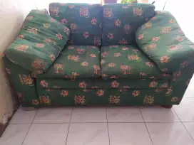 Sofa Hijau Motif Set