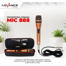 Advance 888 Mic Single Profesional Dynamic Microphone Mic Kabel