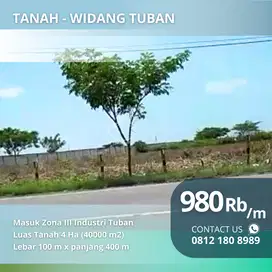 Tanah 4 Hektar Cocok Untuk Industri Keramik, Batu Kapur, Genteng, Dll