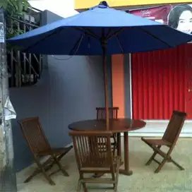 Meja outdoor jati,meja payung,meja cafe,meja pantai,meja taman