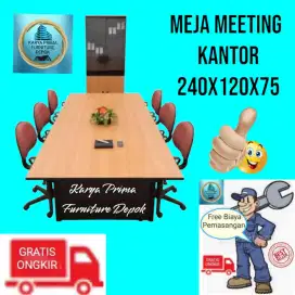Meja Rapat Meeting 240x120x75 cocok untuk ruangan kerja anda 1.900.000