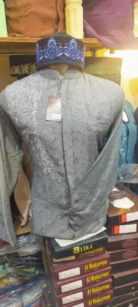 Baju taqwa/koko. Busana pria lengan panjang. Kain jaguard anti kusut.
