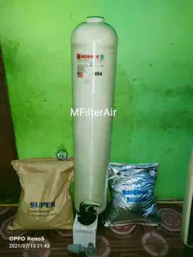 Filter penyaring air sumur yg berbau besi berminyak keruh