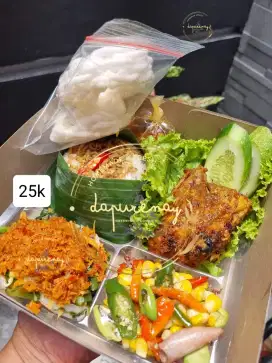 Nasi kotak atau nasi box 20000