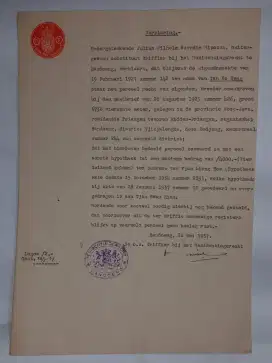 Kertas Segel 1½ Gulden 1937 di cicalengka