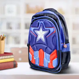 Jinma hongjia tas sekolah anak karakter captain america