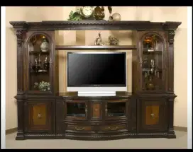 Lemari entertainment / furniture mewah / lemari TV import