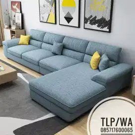 Sofa minimalis L shape ruang tunggu terbaru