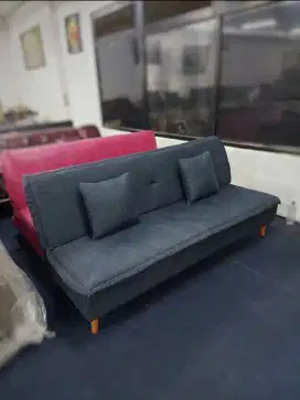 Sofabed Minimalis + 2 Bantal Cushion - Kursi Tamu - Sofa Bed