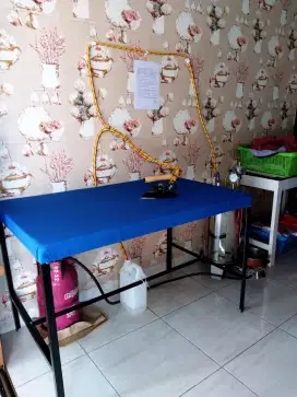 Setrika Uap, Paketan Laundry Lengkap,Mesin Pengering,Kepala Setrika