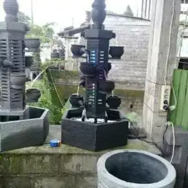 Air mancur cetak dan batu alam