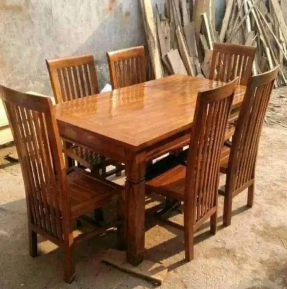 Meja Makan Full Jati