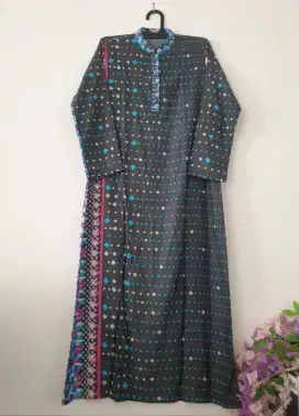 Gamis Basic polka kombi Size M