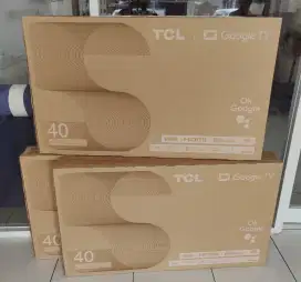 TCL LED TV 40 Google TV Android 11 FHD Frameles Dolby DigitalTV Resmi