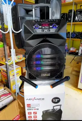 Speaker Karaoke Portabel Advance 12 inci K1212