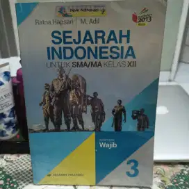Buku Sejarah Indonesia SMA kelas 12 (bekas)