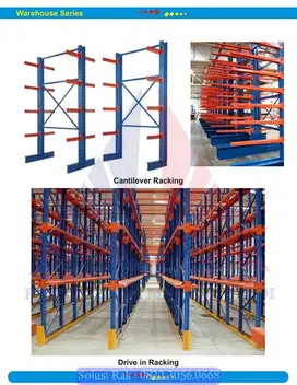 Rak Gudang Cantilever Baja Anti Karat Kapasitas 1-2ton per level Arm