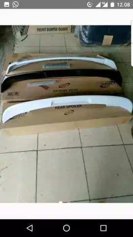 SPOILER mobil + PASANG MURAH. allnew avanza, calya, Agya, ertiga.