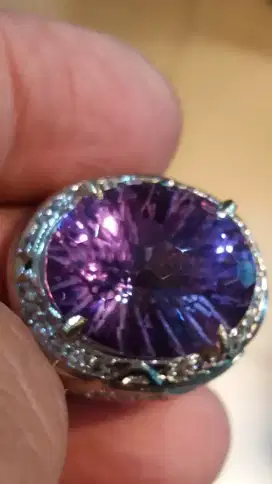 Jual Batu Cincin Permata Dark Purple Kecubung CuttMixed Big Top