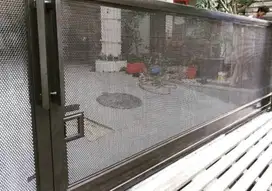 pagar geser perforated hitam banyak dicari