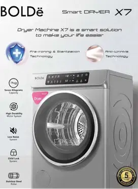 Mesin Pengering Bolde 7 kg Mesin pengering Laundry 7 kg BOLDe Dryer X7