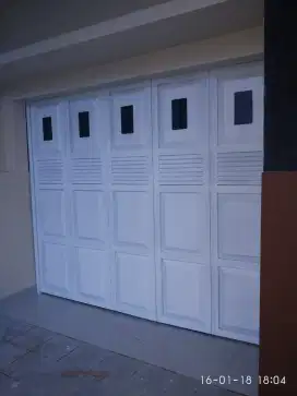 pintu garasi/ruko model sliding tikung