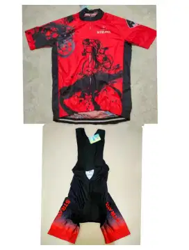 jersey sepeda roadbike dan mtb setelan STRAVA size L bisa COD
