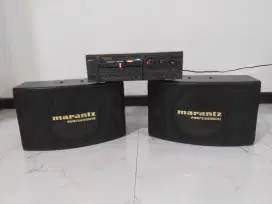 Amplifier karaoke MZK55+speaker Marantz MKS1000