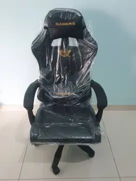 Kursi Gaming / kantor / kerja / komputer / hidrolis Hitam dengan banta