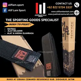 Sabuk Karate MOOTO Black Belt BJJ Taekwondo Sabuk TEBAL Beladiri