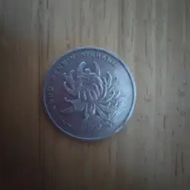 Koin Jadul Original 1 Yuan China 2000