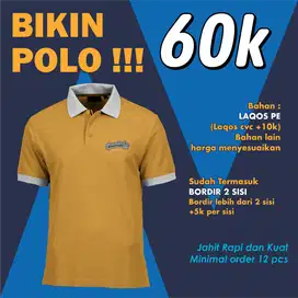 Bordir Kaos Polo Murah Berkualitas / Bikin Kaos Krah Bordir