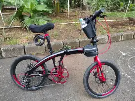 Sepeda Lipat 20 inch Full Upgrade