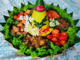 Masakan catering dan nasi tumpeng