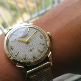 Ori 50s Longines Wittnauer sub second Honeycomb Dial omega iwc Patek