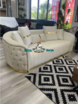 Sofa tamu boba sofa boba sofa kacang sofa lengkung sofa curved